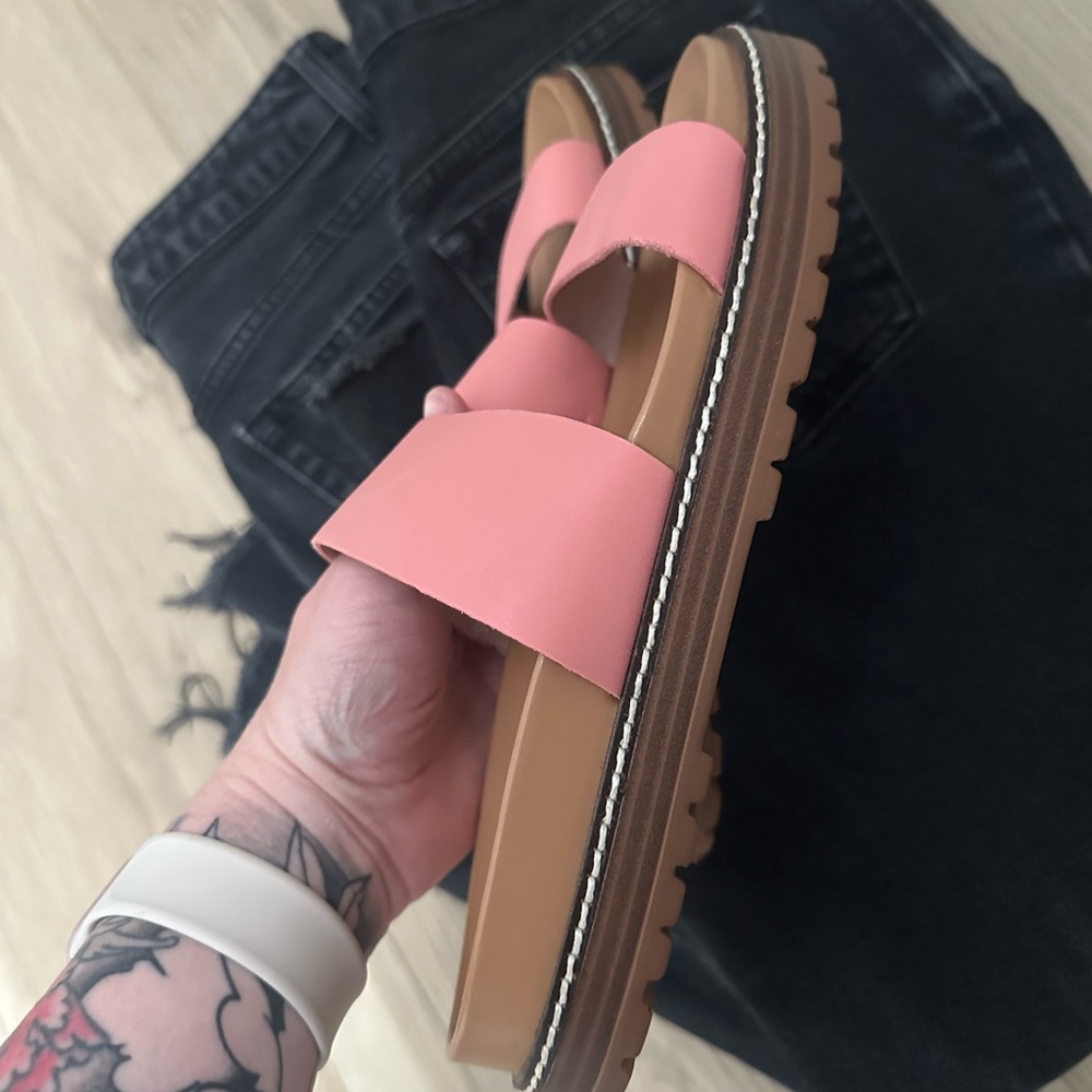 Madewell Pink Slide Sandals